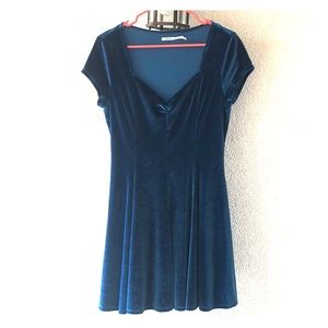 Velvet mini dress